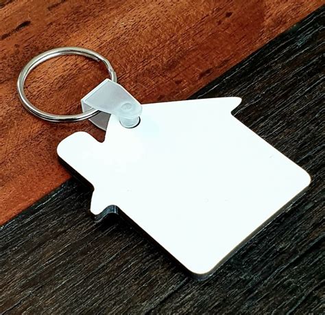 blank sublimation metal house shaped keychain|bulk sublimation keychains.